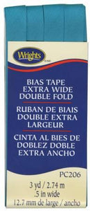 CHK Wrights Extra Wide Double Fold Bias Tape - 1172061242 Meditrranean