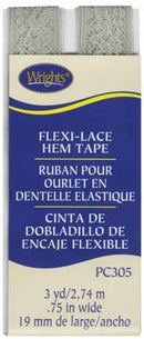 CHK Wrights Flexi-Lace Hem Tape Silver - 117305070