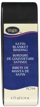 CHK Wrights Satin Blanket Binding - Black - 117794031