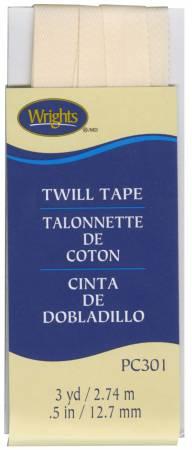 CHK Wrights Twill Tape 1/2in Oyster - 117301028