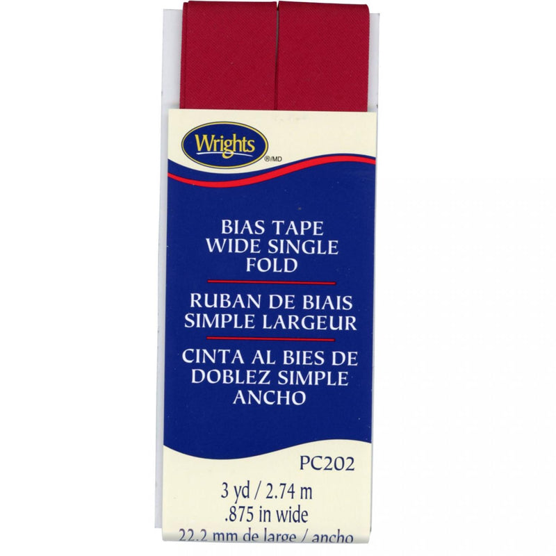 CHK Wrights Wide Single Fold Bias Tape - 117202073 Tan - Notions