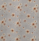 CWC Poly Twill - GARDENFLORAL-3 Gray  - Dress & Apparel Fabric