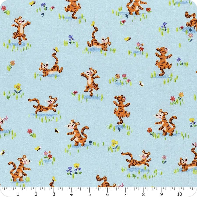 CWH 100 Aker Woods Tigger Bounce - C15173-SKY - Cotton Fabric