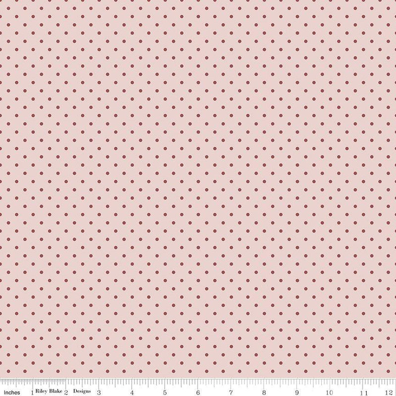 CWH A Walk On The Prairie Dots - C15237-DUSTYPINK - Cotton Fabric