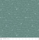 CWH Ambleside Town Names - C17116-TEAL - Cotton Fabric