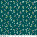 CWH Awakening Blossoms - C17104-TEAL - Cotton Fabric