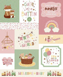 CWH Baby Girl Cute As A Button Panel - P16777-PANEL - Cotton Fabric