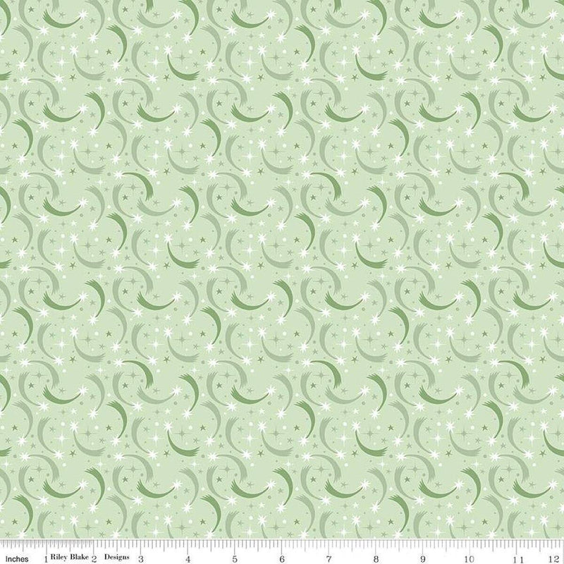CWH Baby Girl Shooting Stars - C16772-MINT - Cotton Fabric