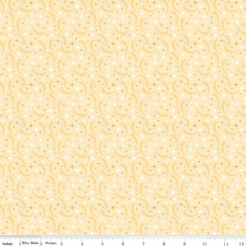 CWH Baby Girl Shooting Stars - C16772-YELLOW - Cotton Fabric