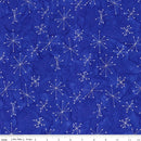 CWH Batiks Express Yourself - Holiday Sparkle Metallic - BTM23558-697 Deep Water - Cotton Batik Fabr