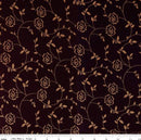 CWH Batiks Rosarium Sew Soft Rayon - BTR23305-168 Black Bean - Dress & Apparel Fabric