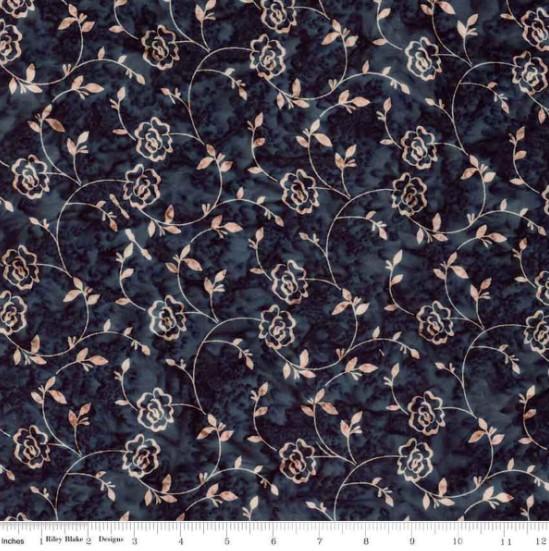 CWH Batiks Rosarium Sew Soft Rayon - BTR23305-307 Dark Skies - Dress & Apparel Fabric