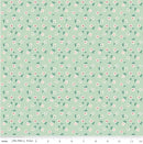 CWH Berry & Sage Daisy - C17395-SAGE - Cotton Fabric