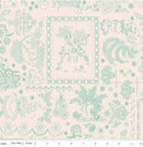 CWH Berry & Sage Embroidery - C17389-LATTE - Cotton Fabric