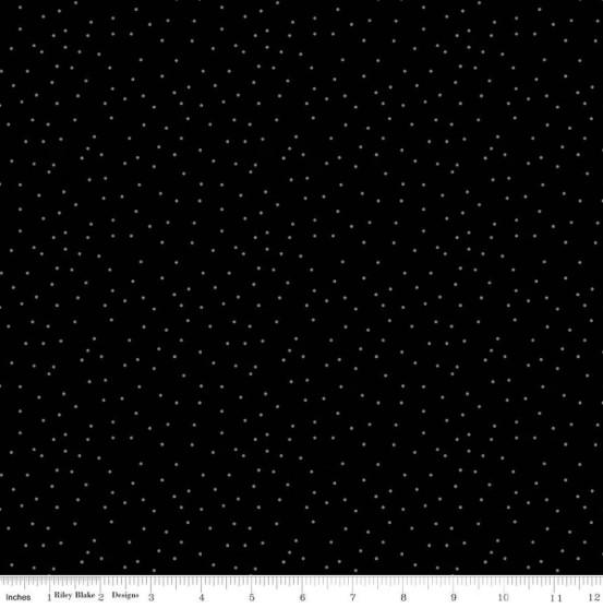 CWH Blackout Dots - C16249-BLACK - Cotton Fabric