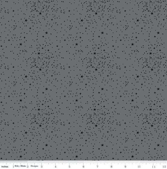 CWH Blackout Stars - C16244-GRAY - Cotton Fabric