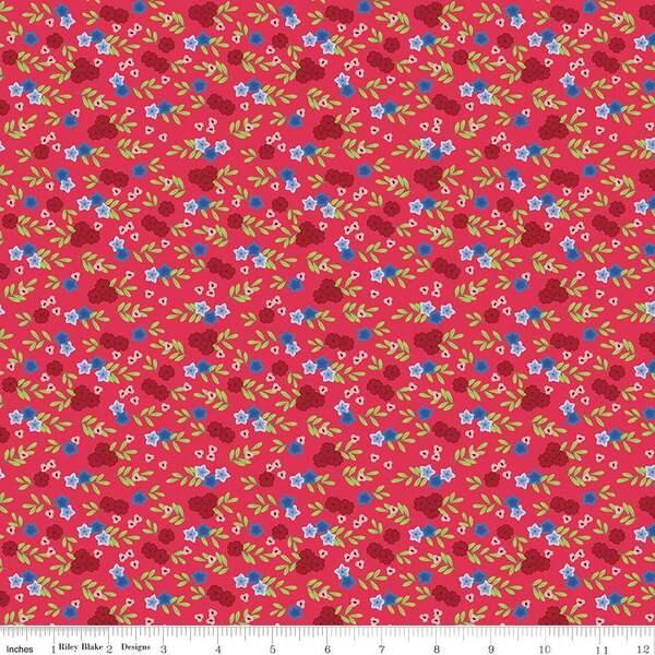 CWH Cloudburst Floral - C16184-RED - Cotton Fabric