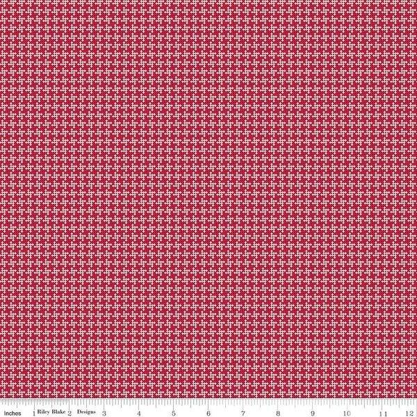 CWH Cloudburst Houndstooth - C16187-RED - Cotton Fabric