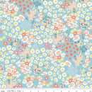 CWH Cotton Nook Flowerbed Aqua - C17971-AQUA - Cotton Fabric