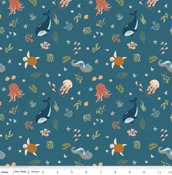 CWH Created with Love - C15971-OCEAN - Cotton Fabric