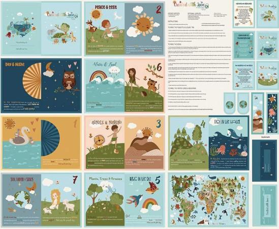 CWH Created with Love Book Panel - P15978-PANEL - Cotton Fabric