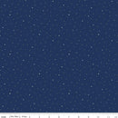 CWH Dapple Dot Wide Backing - WB640-NAVY - Cotton Fabric