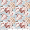 CWH Daybreak On The Prairie Peonies - CD17680-BLUE - Cotton Fabric