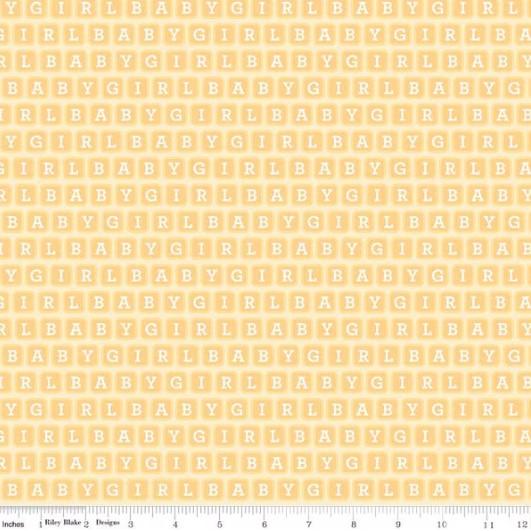 CWH Designer Flannel Baby Boy Blocks - F13331-YELLOW - Cotton Flannel Fabric