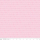 CWH Designer Flannel Baby Girl Blocks - F13334-PINK - Cotton Flannel Fabric