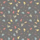 CWH Designer Flannel Dinos - F16026-GRAY - Cotton Flannel Fabric