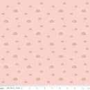 CWH Designer Flannel Make A Pretty Life Rainbows - F13337-BLUSH - Cotton Flannel Fabric