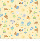 CWH Designer Flannel Special Delivery Toss - F16783-YELLOW - Cotton Flannel Fabric