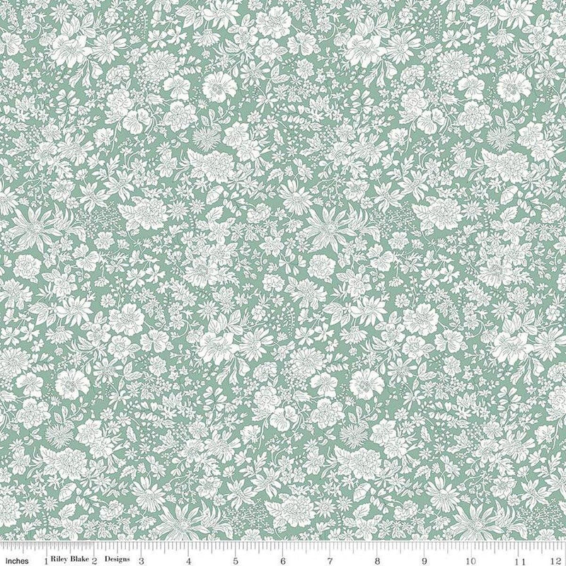 CWH Emily Belle - 01666412A Olive Leaf - Cotton Fabric
