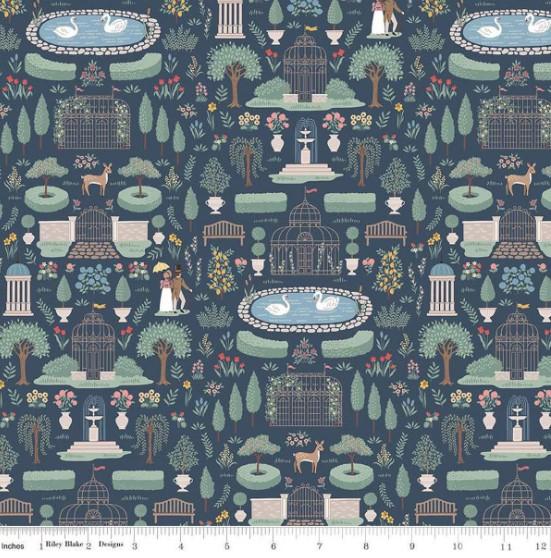 CWH Emma Highbury - C16531-NAVY - Cotton Fabric