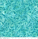 CWH Expressions Batiks - Daisy Dots - BT23401-277 Tempo Teal - Cotton Batik Fabric