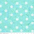 CWH Expressions Batiks - Daisy Dots - BT23405-280 Winter Mint - Cotton Batik Fabric