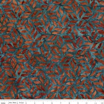 CWH Expressions Batiks - Divine Vines - BT23301-289 Verdigris - Cotton Batik Fabric