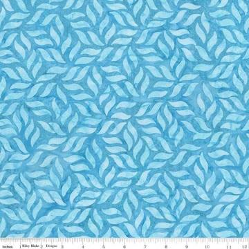 CWH Expressions Batiks - Divine Vines - BT23301-291 Baby Blue - Cotton Batik Fabric