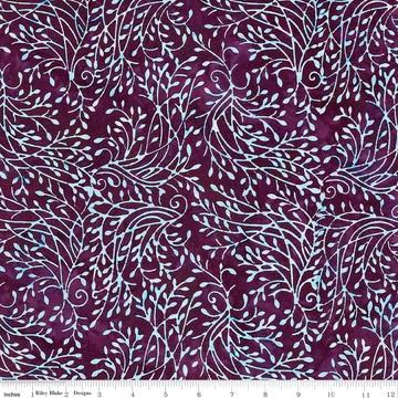 CWH Expressions Batiks - Divine Vines - BT23302-208 Berry Persimmon - Cotton Batik Fabric
