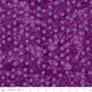 CWH Expressions Batiks Elementals - Polka Pop - BT21400-202 Mulberry Jam - Cotton Batik Fabric