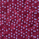 CWH Expressions Batiks Elementals Polka Pop - BT21400-208 Berry Persimmon - Cotton Batik Fabric
