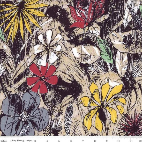 CWH Expressions Batiks Floral Reflections - BT23180-120 Crystal Avalanche - Cotton Batik Fabric
