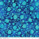CWH Expressions Batiks - Geometric Splash - BT23200-305 Denim Bijou - Cotton Batik Fabric