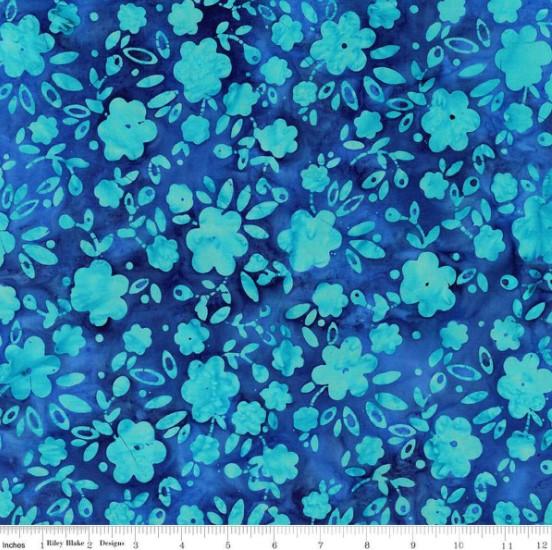 CWH Expressions Batiks Geometric Splash - BT23200-305 Denim Bijou - Cotton Batik Fabric