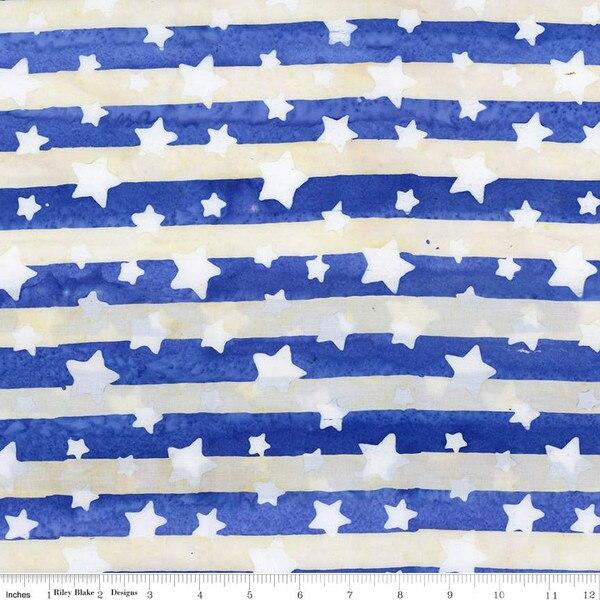 CWH Expressions Batiks Let Freedom Reign - BT23191-293 Blueprint Matte - Cotton Batik Fabric