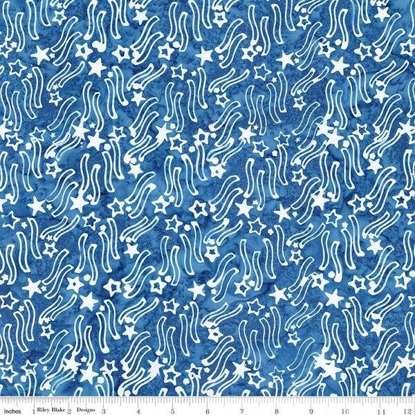 CWH Expressions Batiks Let Freedom Reign - BT23195-295 Lapis - Cotton Batik Fabric