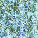 CWH Expressions Batiks Watercolor Daisies - BT23243-305 Denim Bijou - Cotton Batik Fabric