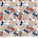 CWH FFA Forever Blue 2 Animals - C15851-GRAY - Cotton Fabric