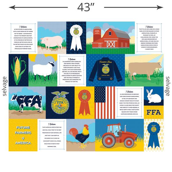 CWH FFA Forever Blue 2 Panel - P15856-PANEL - Cotton Fabric