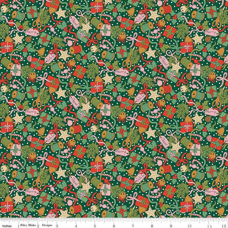 CWH Festive Greetings Festive Gifting - 01667433A - Cotton Fabric